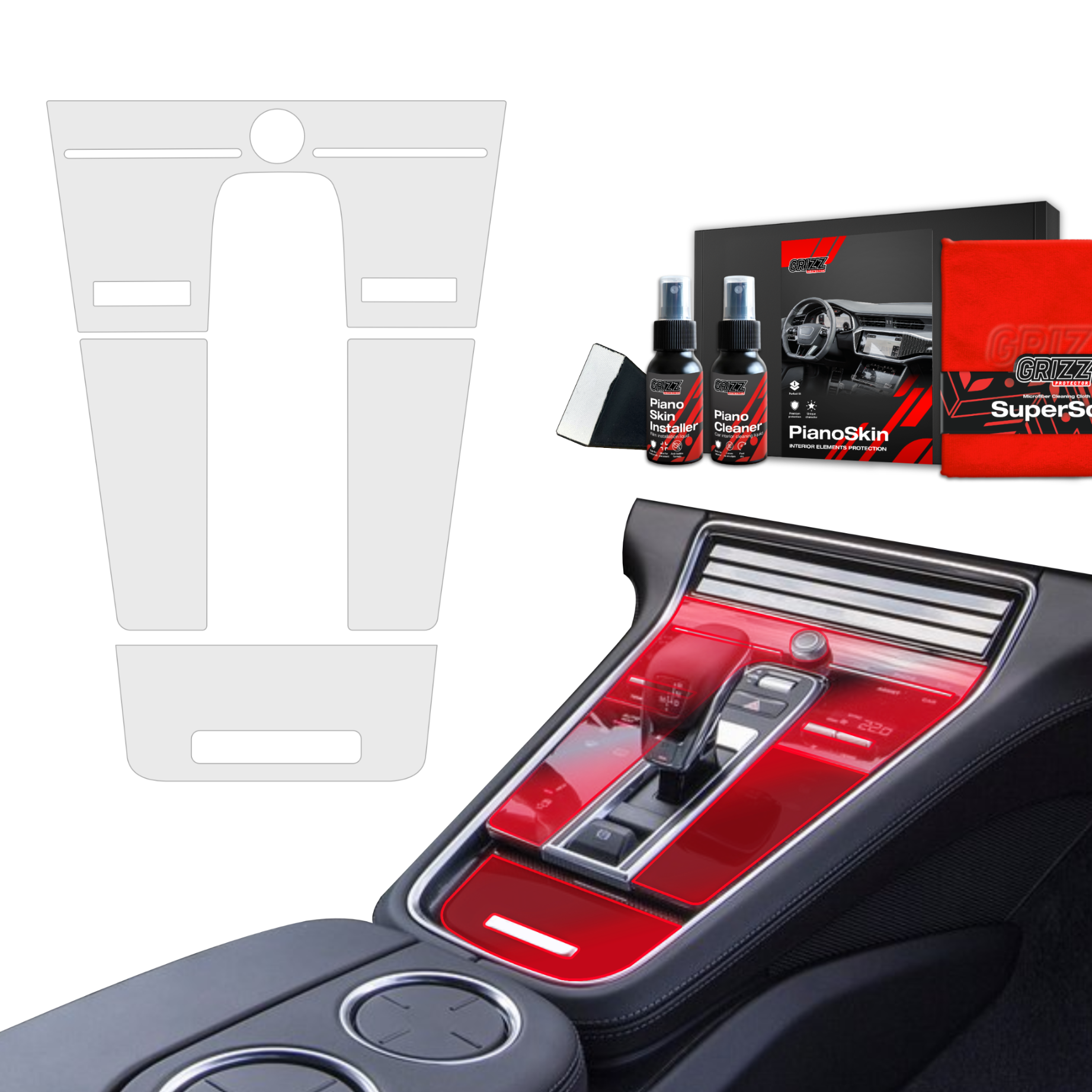 Piano Skin Films for Porsche - Matte & Clear