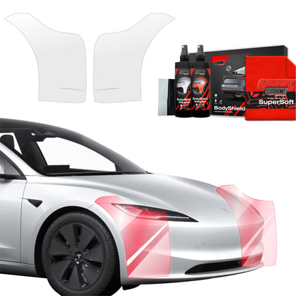 Protective film for exterior car parts – shields against scratches, chips, and scuffs