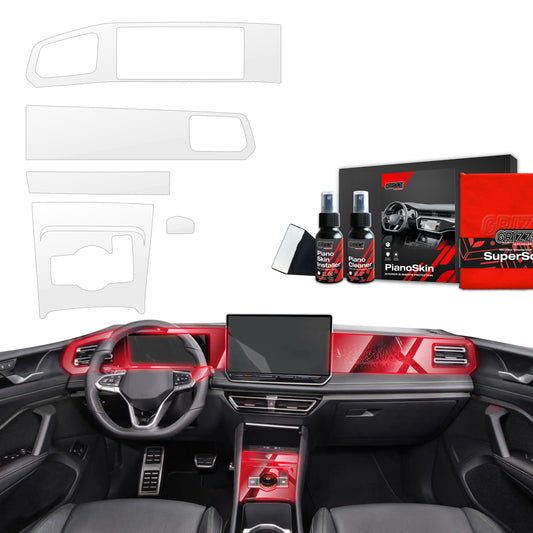 Scratch-resistant film for automotive interior elements