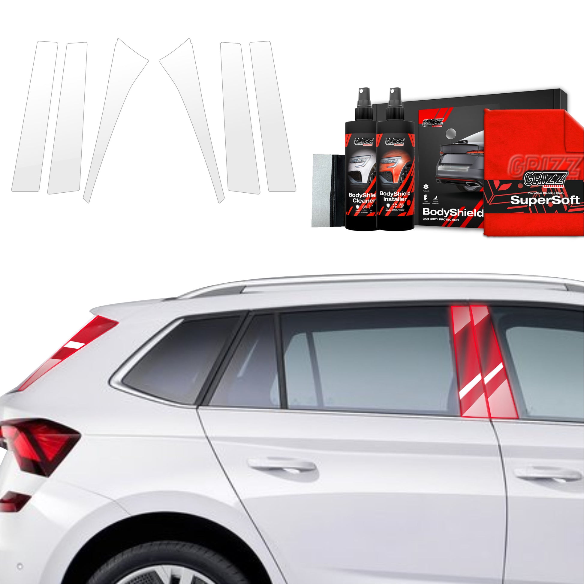 Protective film for exterior car parts – shields against scratches, chips, and scuffs