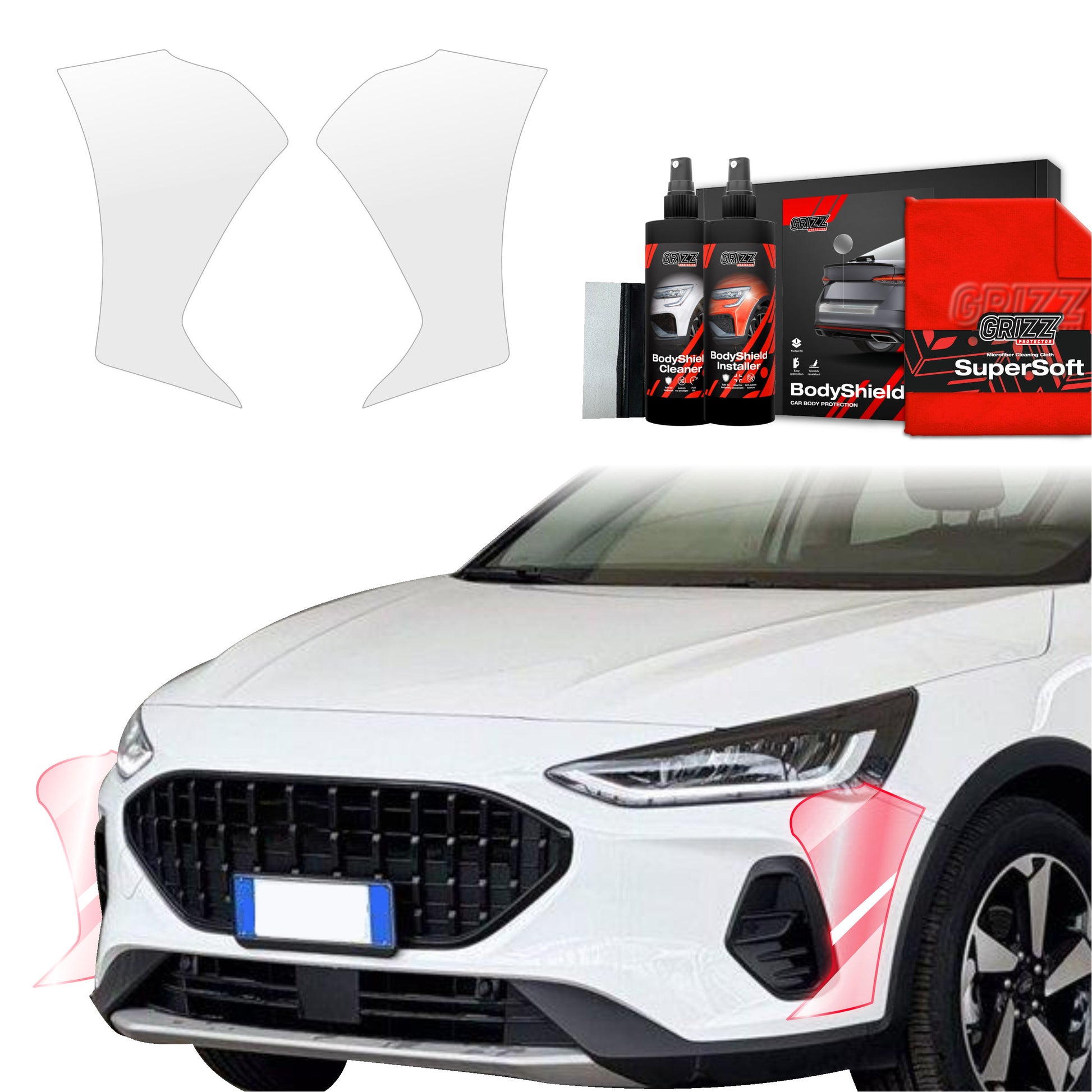 Protective film for exterior car parts – shields against scratches, chips, and scuffs