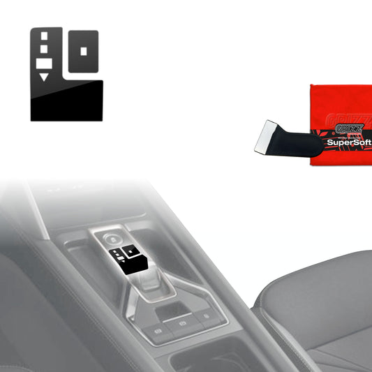 Scratch-resistant film for automotive interior elements