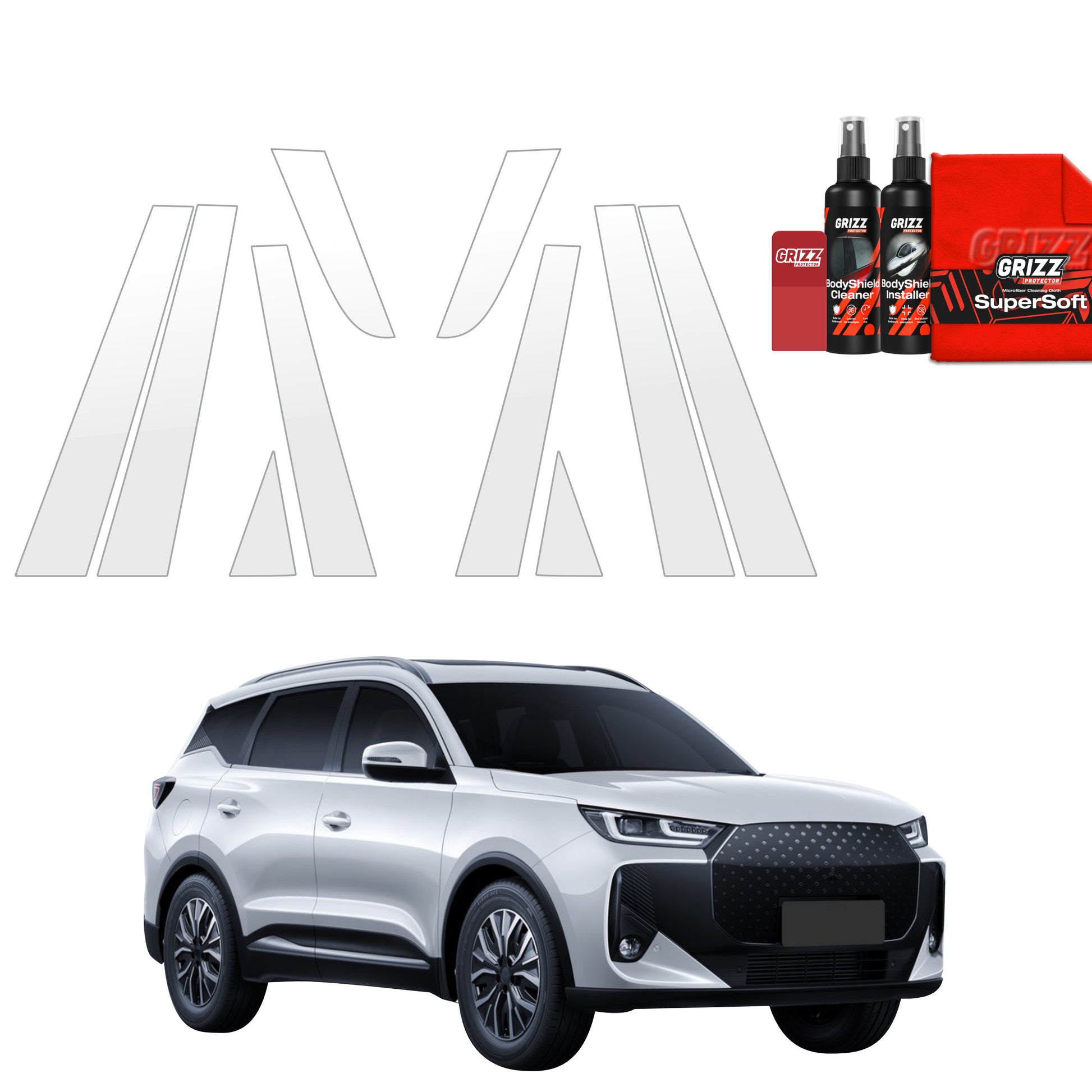 Protective film for exterior car parts – shields against scratches, chips, and scuffs