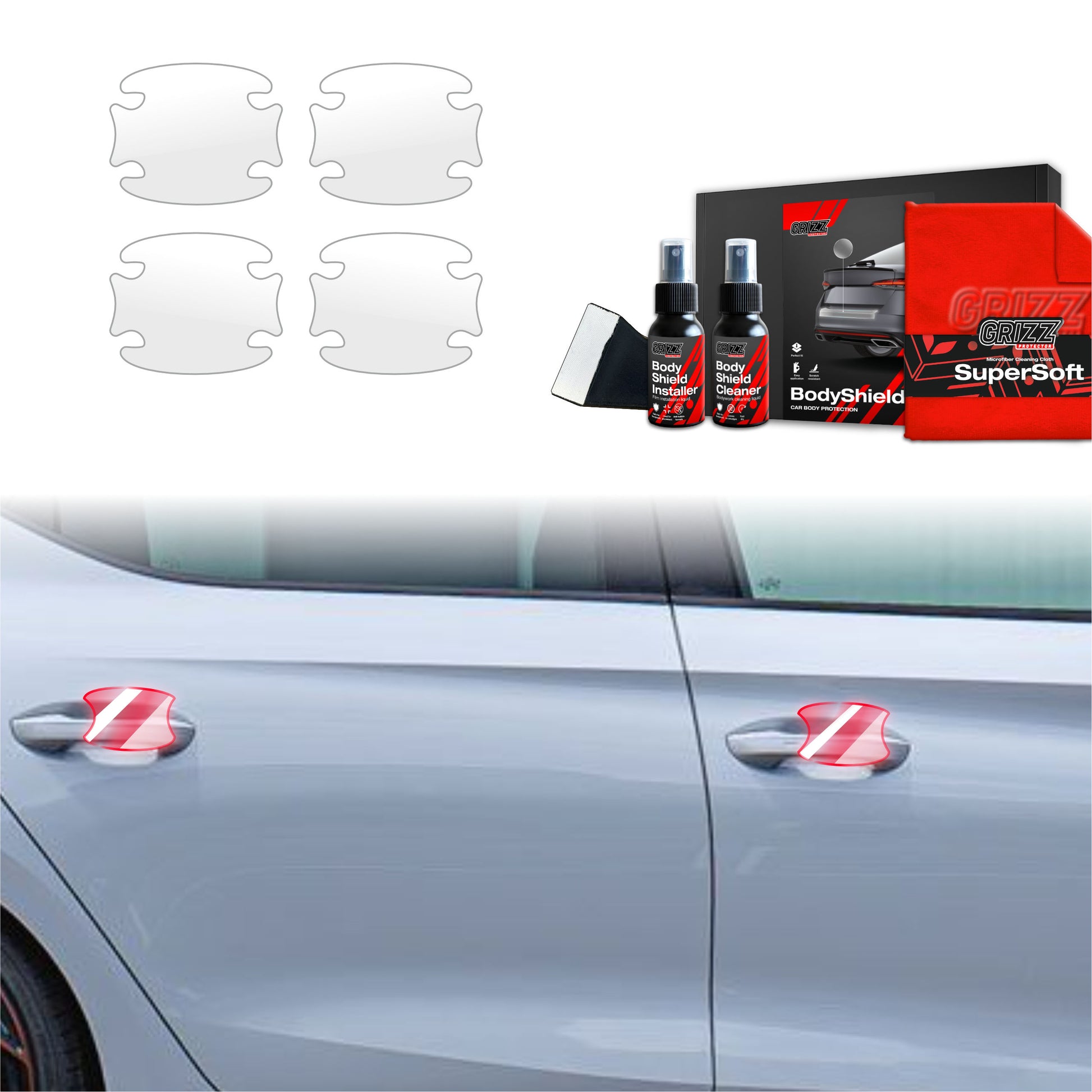 Protective film for exterior car parts – shields against scratches, chips, and scuffs