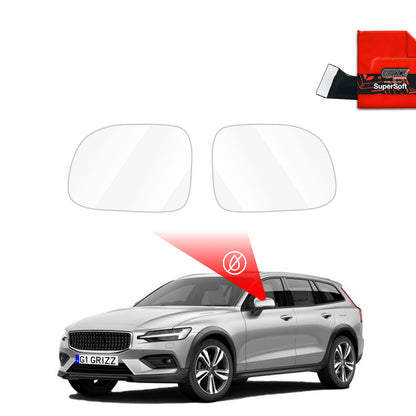 Rain protection film for exterior mirrors