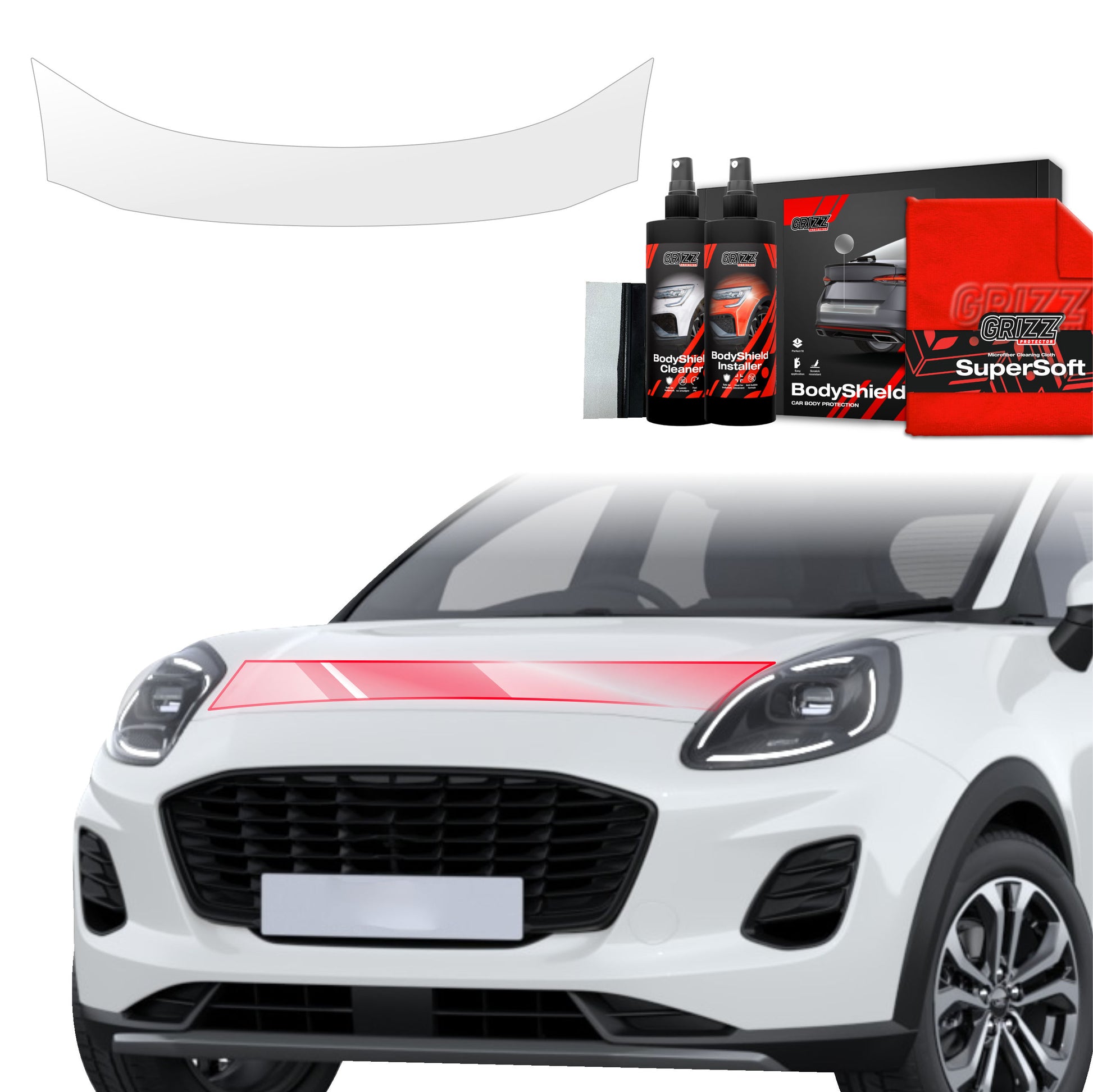 Protective film for exterior car parts – shields against scratches, chips, and scuffs