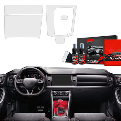 Scratch-resistant film for automotive interior elements