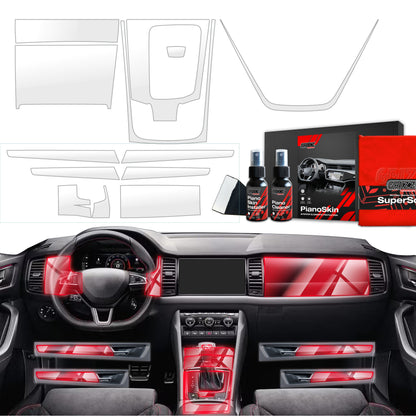Scratch-resistant film for automotive interior elements