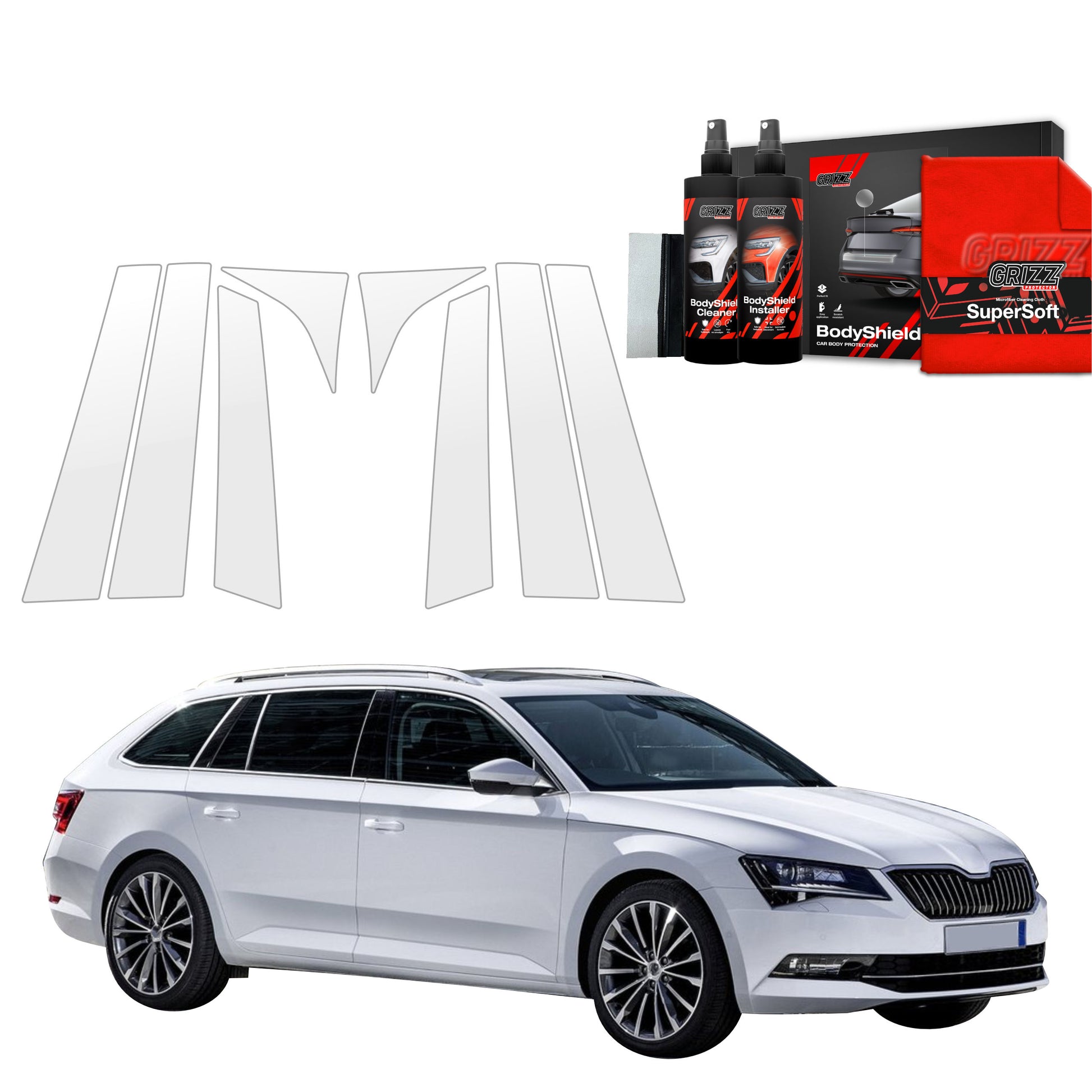 Protective film for exterior car parts – shields against scratches, chips, and scuffs