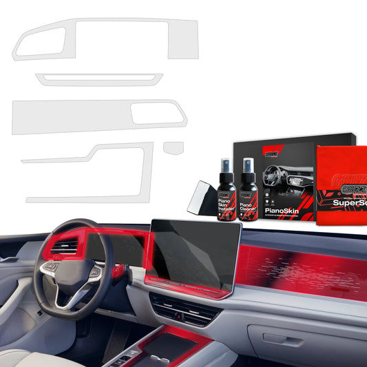 Scratch-resistant film for automotive interior elements