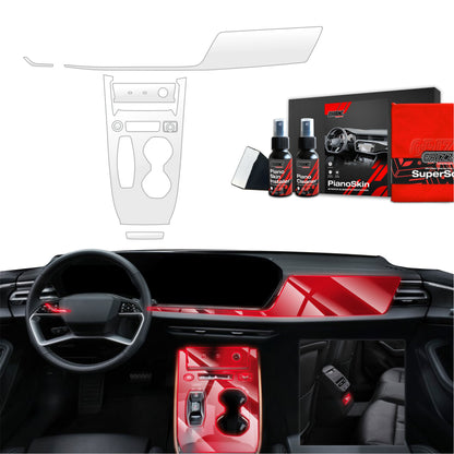 Scratch-resistant film for automotive interior elements