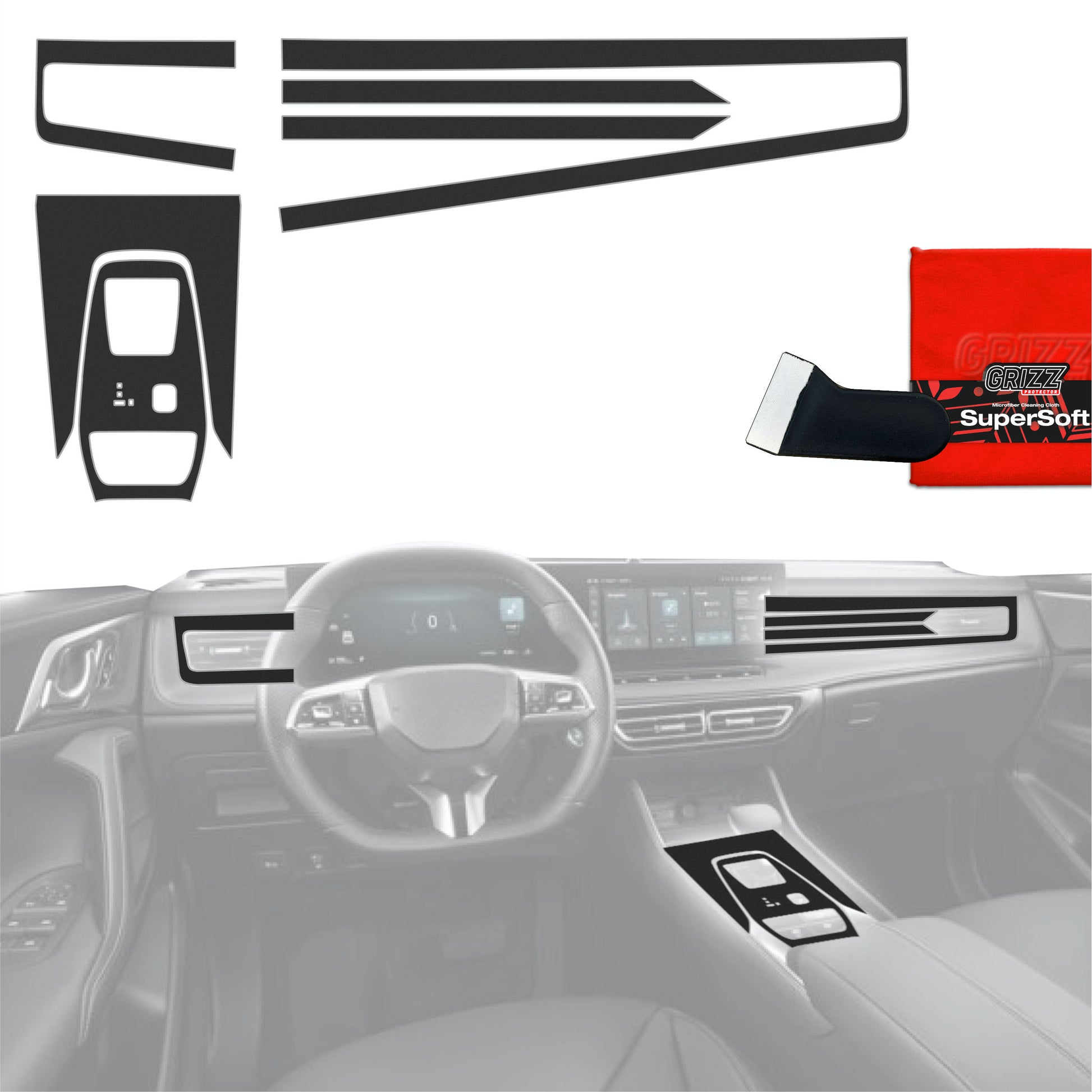 Scratch-resistant film for automotive interior elements