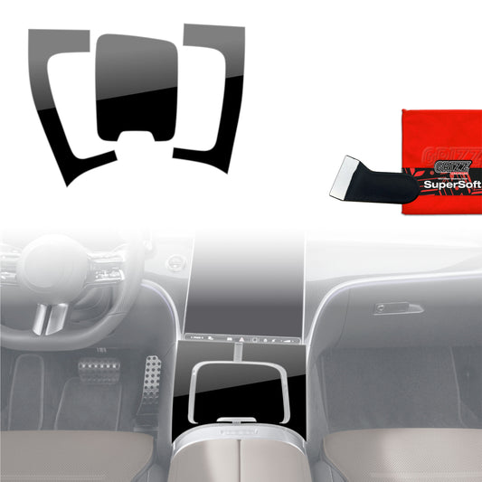 Scratch-resistant film for automotive interior elements