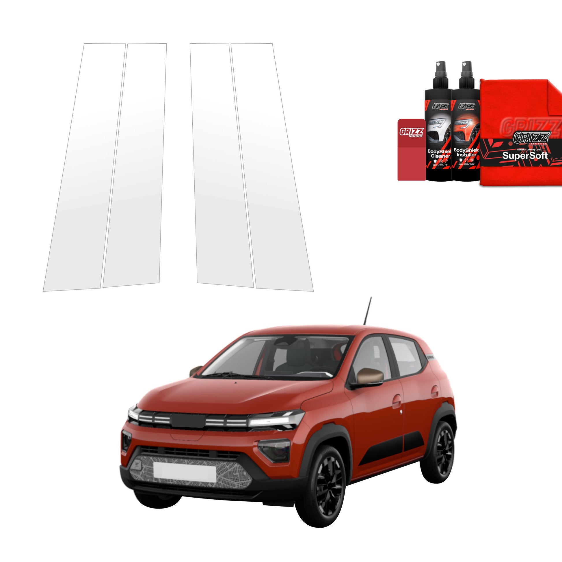 Protective film for exterior car parts – shields against scratches, chips, and scuffs