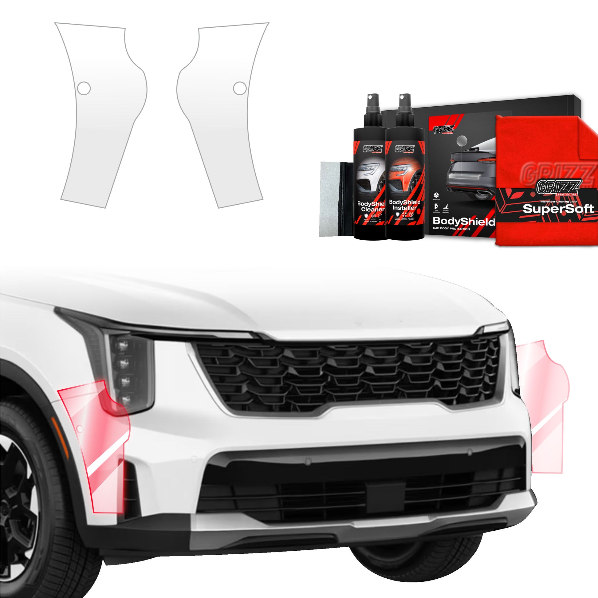 Protective film for exterior car parts – shields against scratches, chips, and scuffs