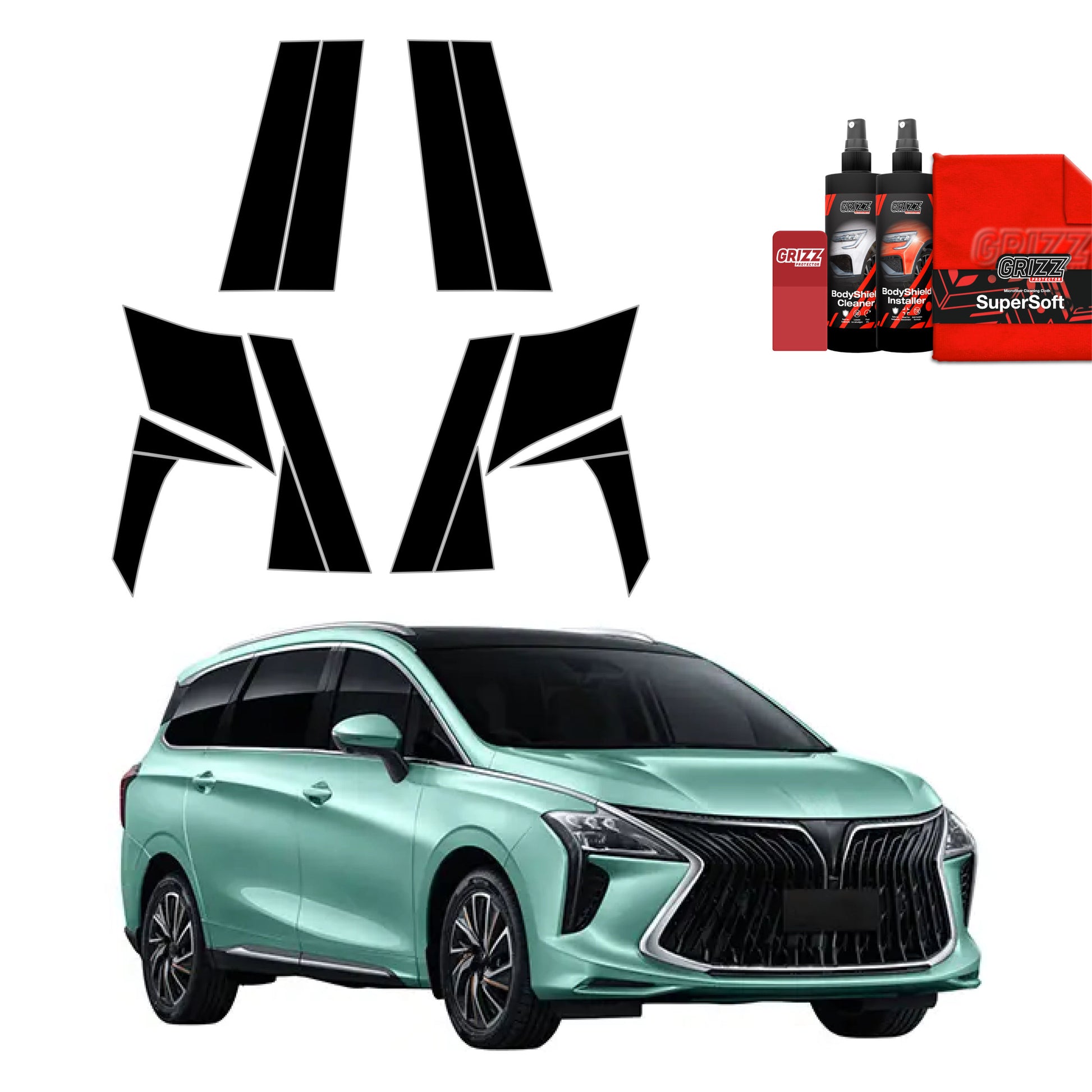 Protective film for exterior car parts – shields against scratches, chips, and scuffs