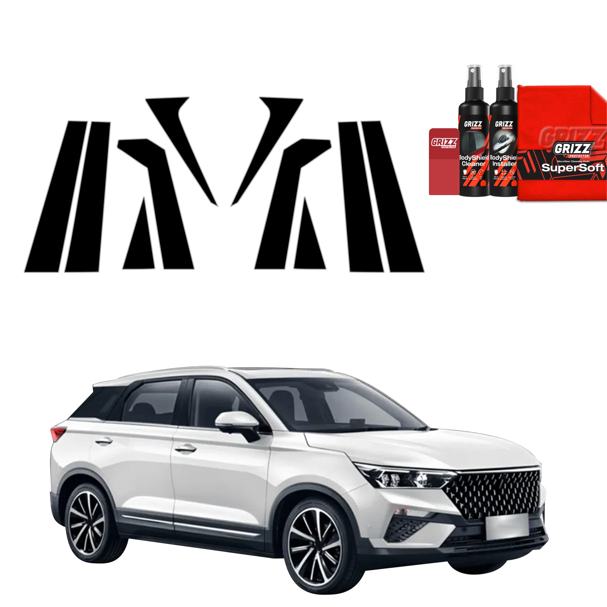 Protective film for exterior car parts – shields against scratches, chips, and scuffs