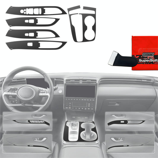 Scratch-resistant film for automotive interior elements