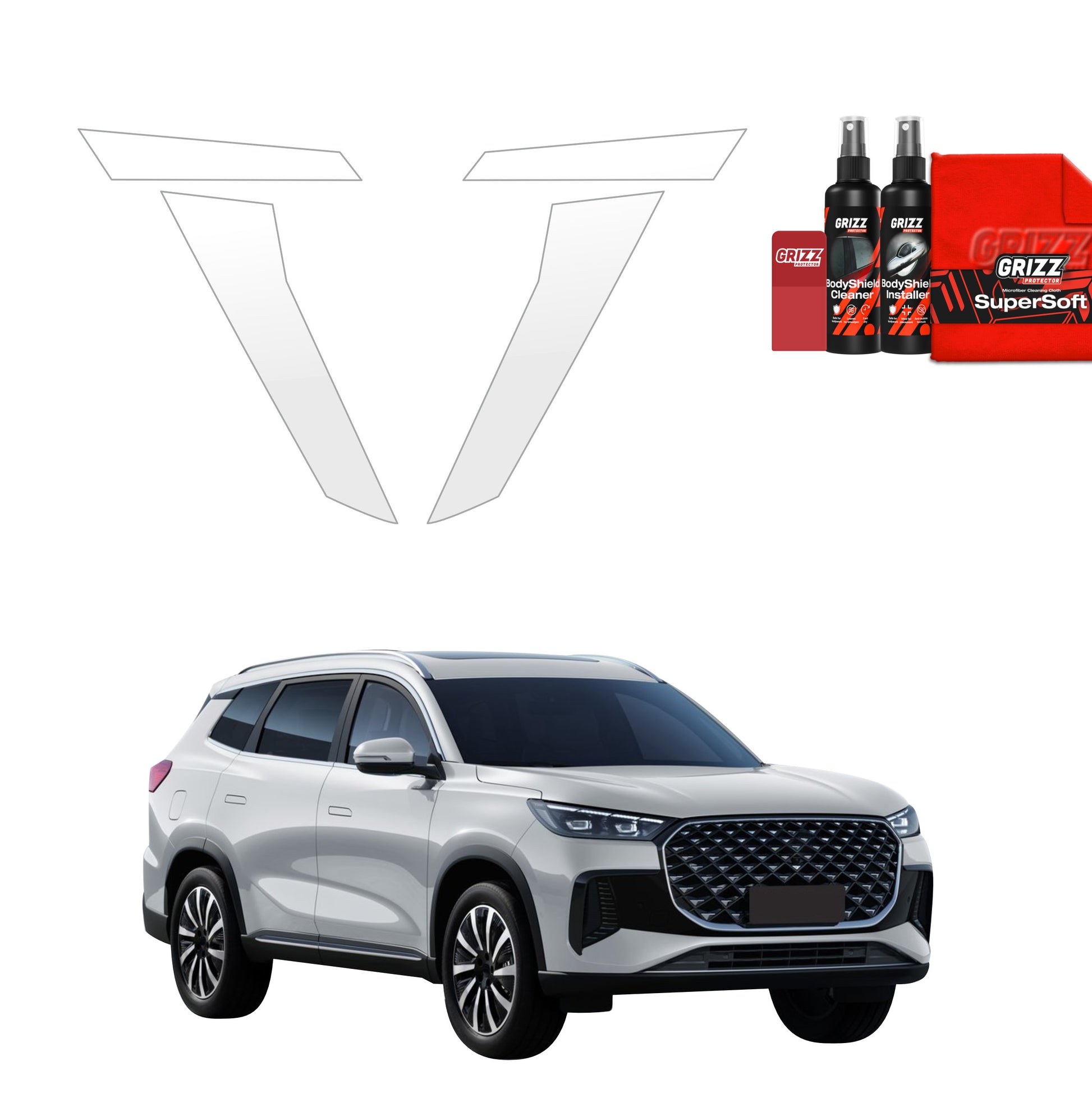 Protective film for exterior car parts – shields against scratches, chips, and scuffs