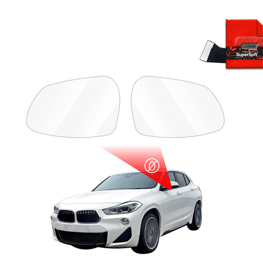 Rain protection film for exterior mirrors