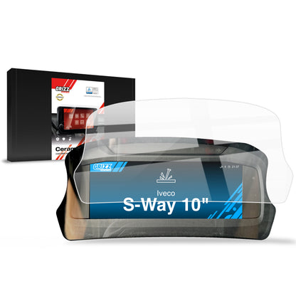Displayschutzfolie für IVECO S-Way 10" Virtual Cockpit (2024-2026) Navi Folie, Kratzfest, Klar