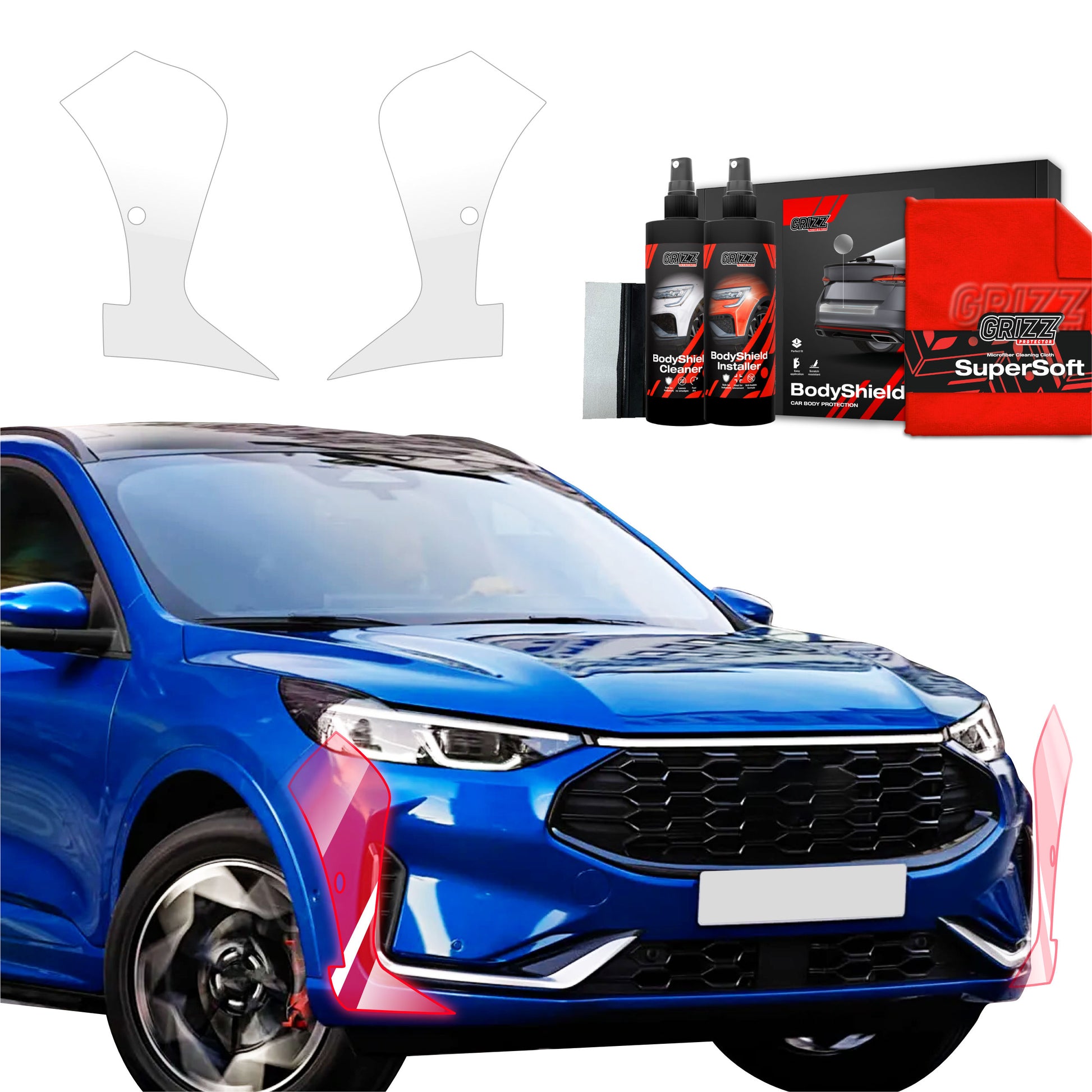 Protective film for exterior car parts – shields against scratches, chips, and scuffs