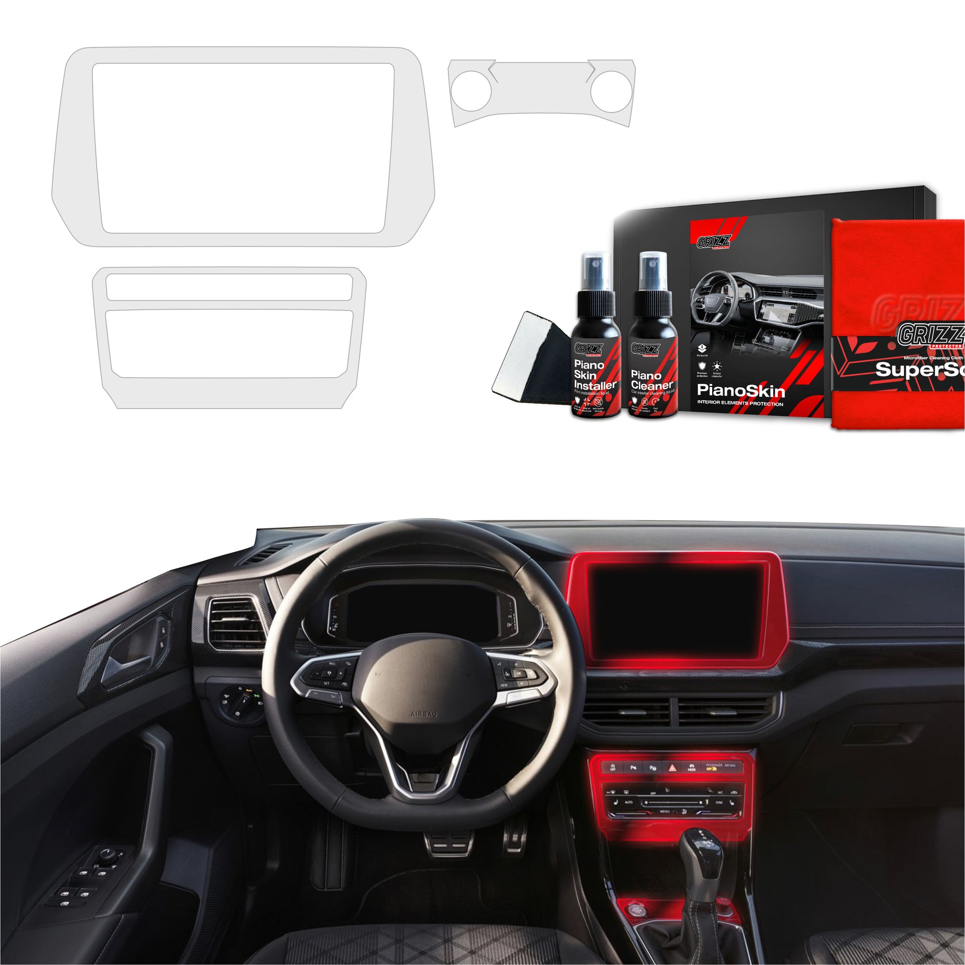 Scratch-resistant film for automotive interior elements