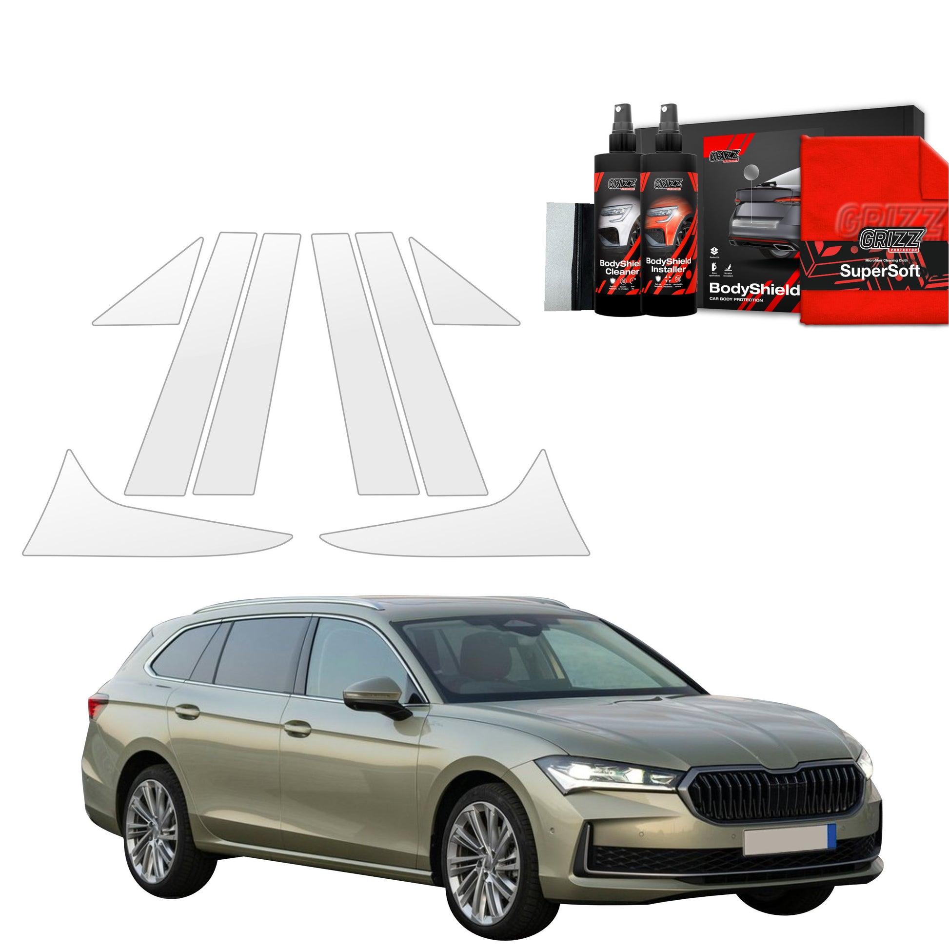 Protective film for exterior car parts – shields against scratches, chips, and scuffs