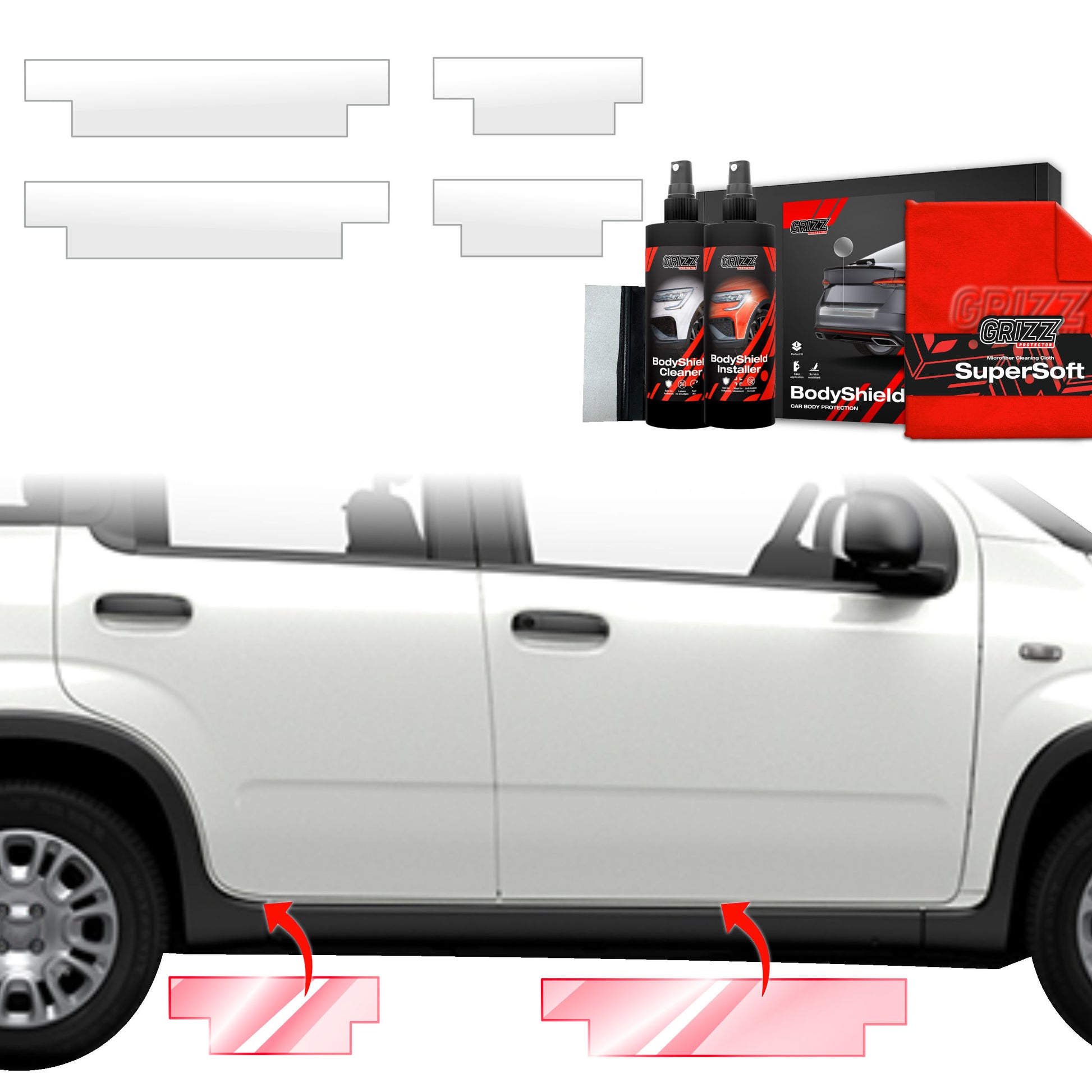 Protective film for exterior car parts – shields against scratches, chips, and scuffs