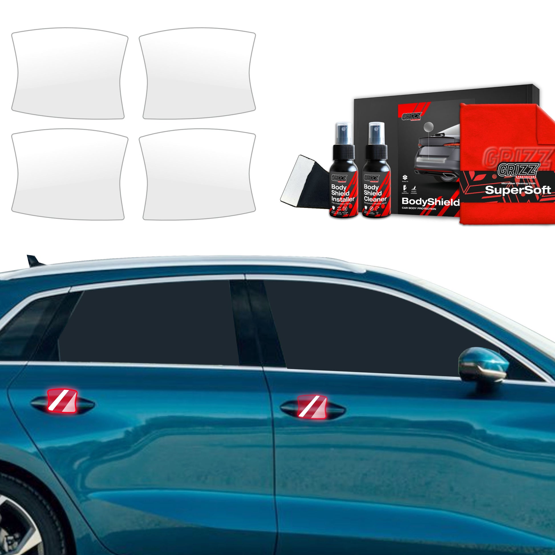 Protective film for exterior car parts – shields against scratches, chips, and scuffs