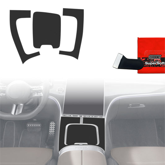 Scratch-resistant film for automotive interior elements