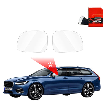 Rain protection film for exterior mirrors