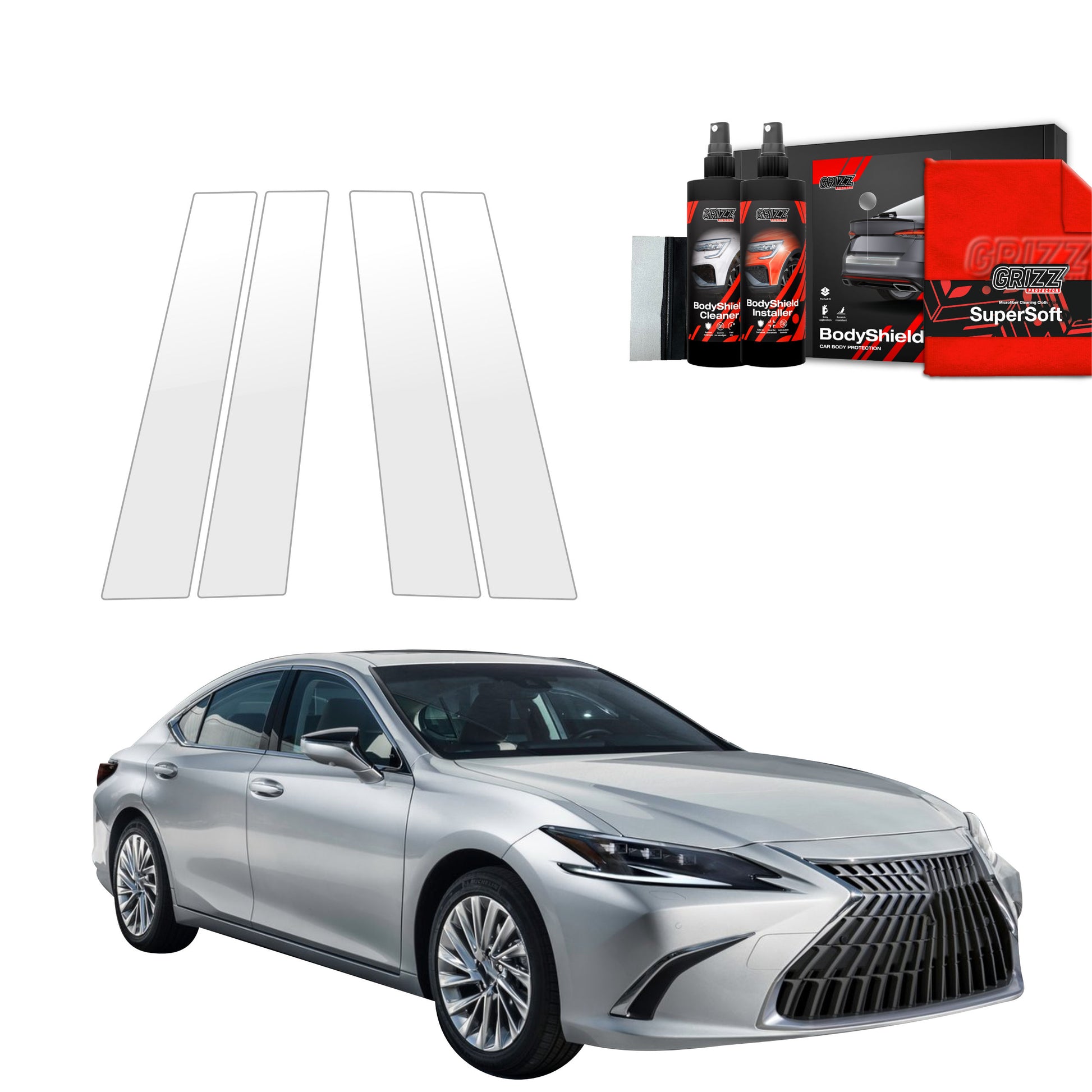 Protective film for exterior car parts – shields against scratches, chips, and scuffs