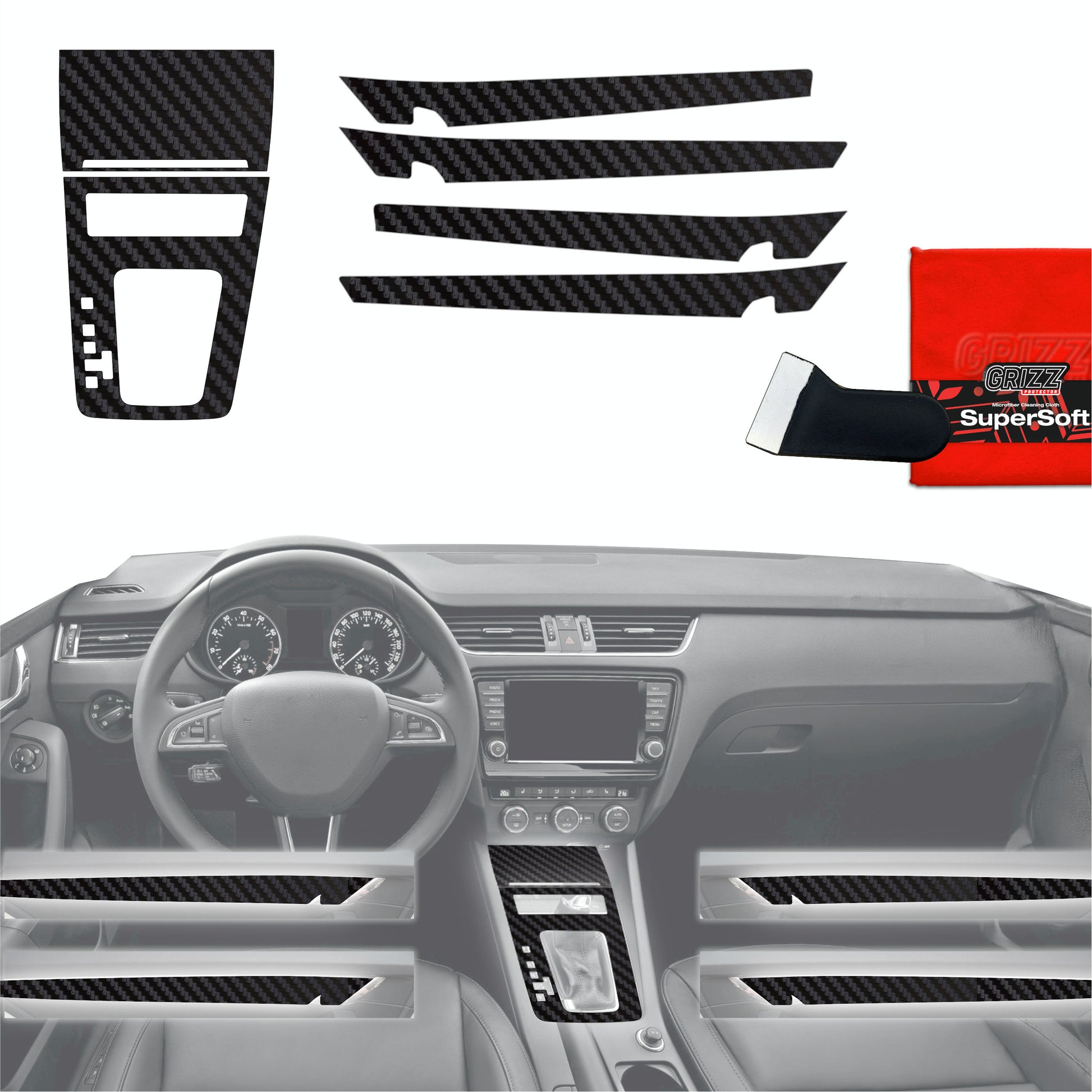 Scratch-resistant film for automotive interior elements