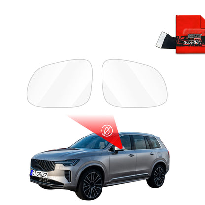 Rain protection film for exterior mirrors