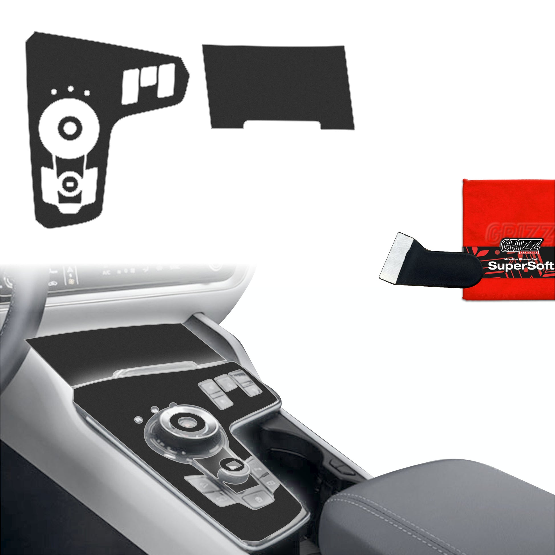 Scratch-resistant film for automotive interior elements