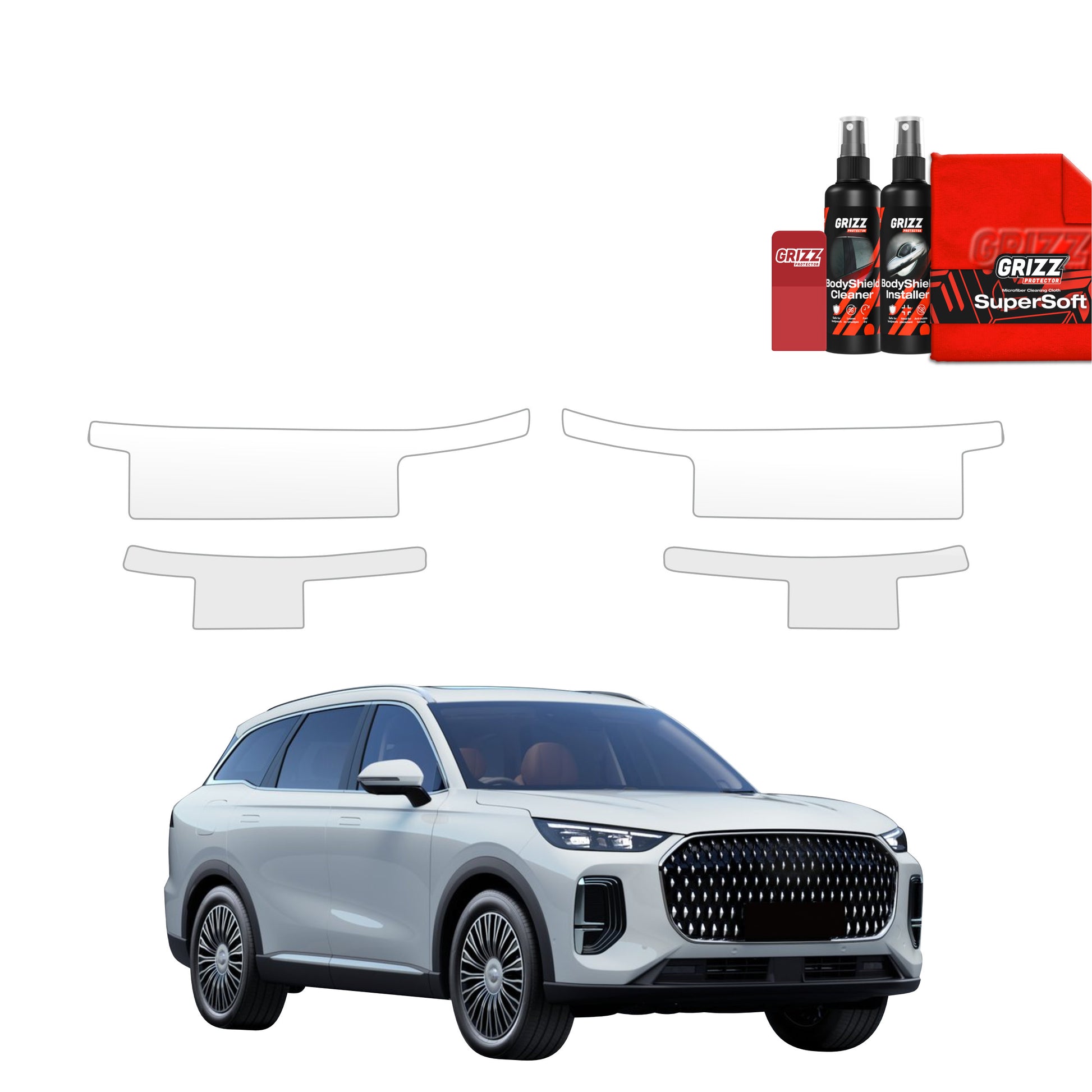 Protective film for exterior car parts – shields against scratches, chips, and scuffs