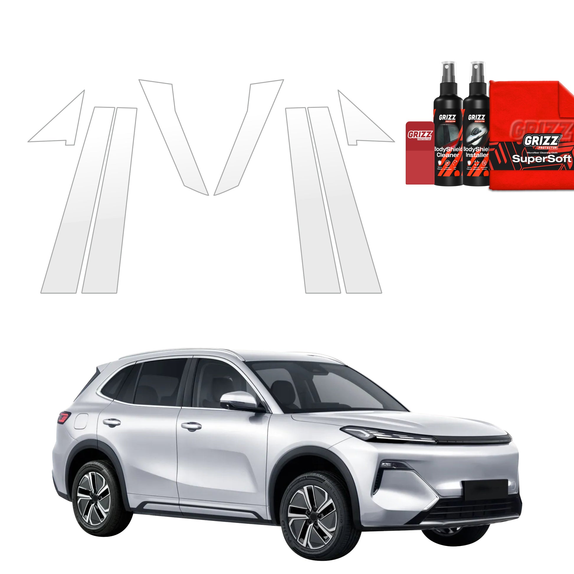 Protective film for exterior car parts – shields against scratches, chips, and scuffs
