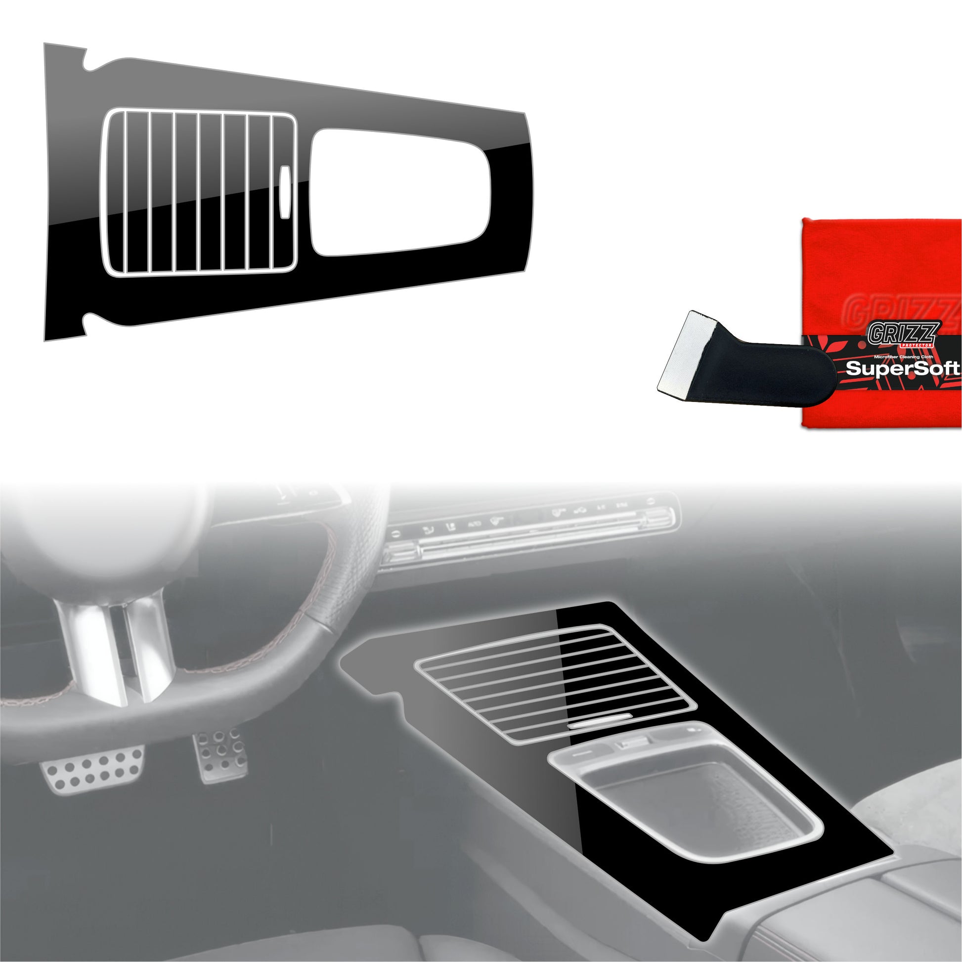 Scratch-resistant film for automotive interior elements