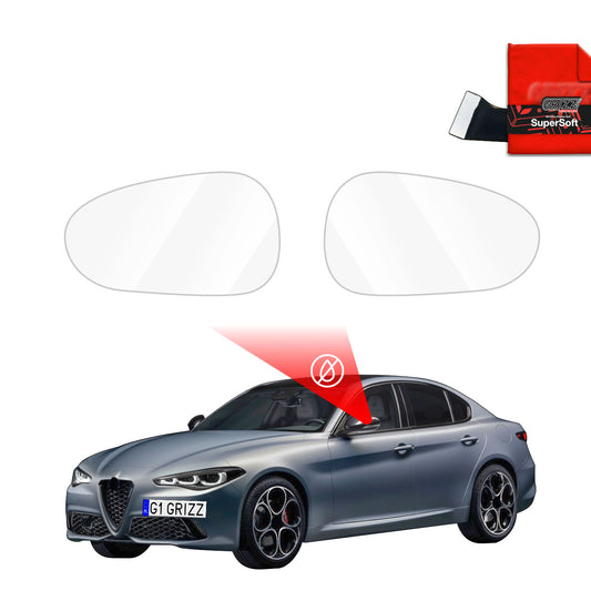 Rain protection film for exterior mirrors