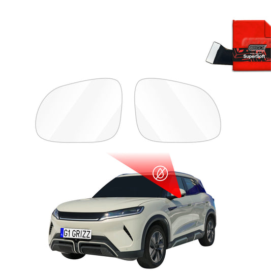 Rain protection film for exterior mirrors