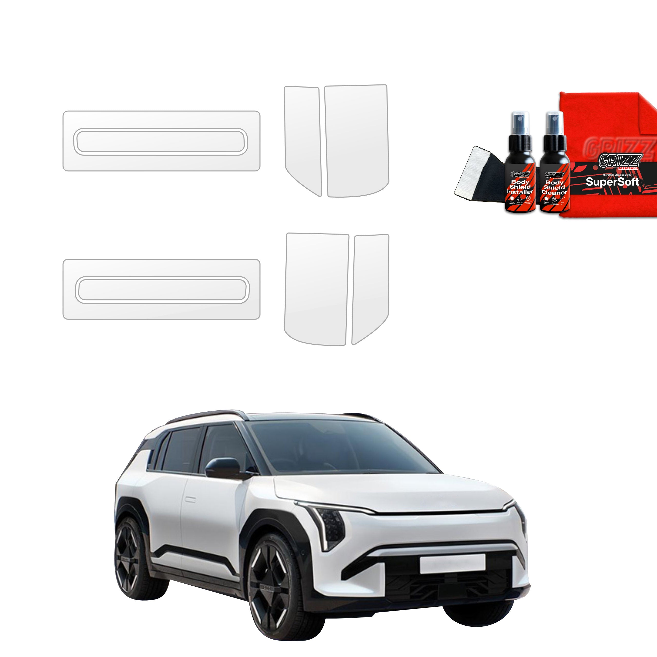 4in1 Protective Film for Door Handle Recesses - Kia EV3 GT Line