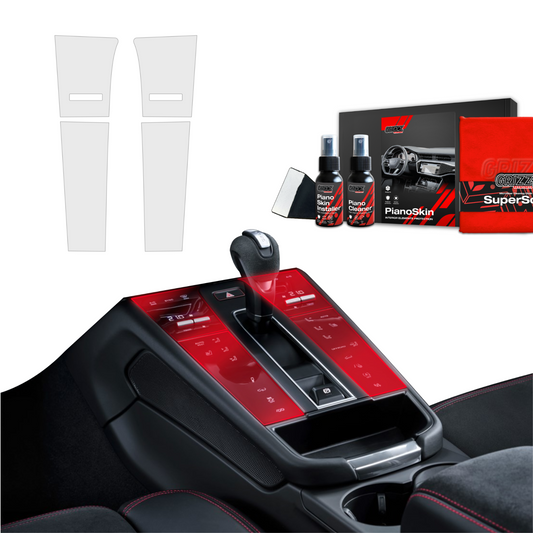 Scratch-resistant film for automotive interior elements