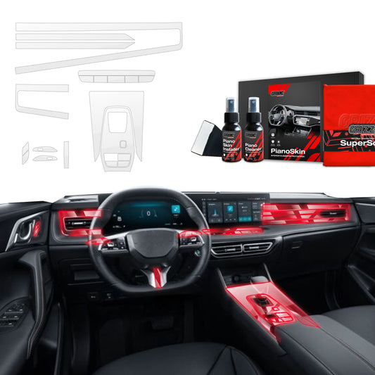 Scratch-resistant film for automotive interior elements