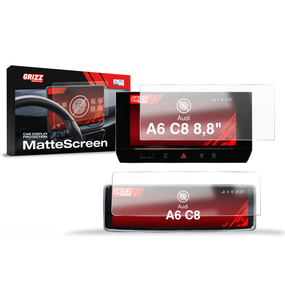 Anti-fingerprint screen protector for car touchscreen