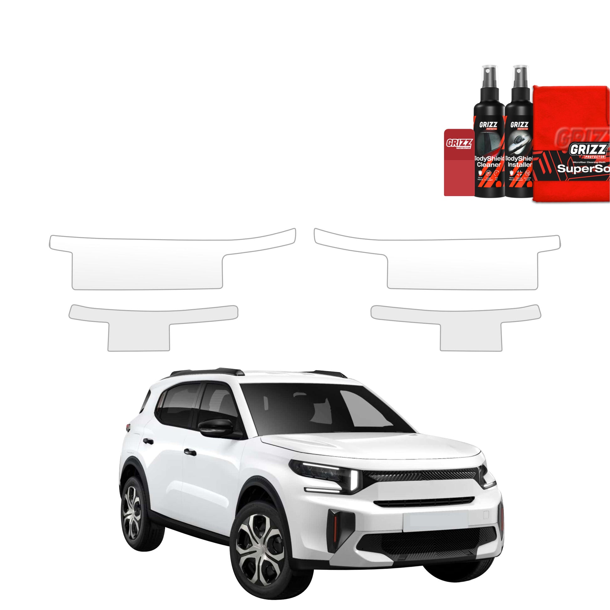 Protective film for exterior car parts – shields against scratches, chips, and scuffs