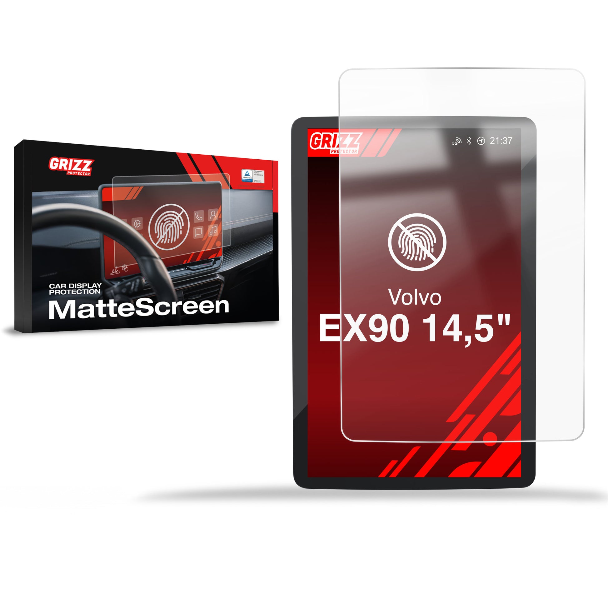 Anti-fingerprint screen protector for car touchscreen