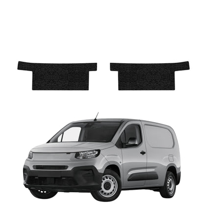 2in1 zwarte technische coating voor voorste dorpels zonder uitsparing - Fiat Doblo Cargo (2018-2026)