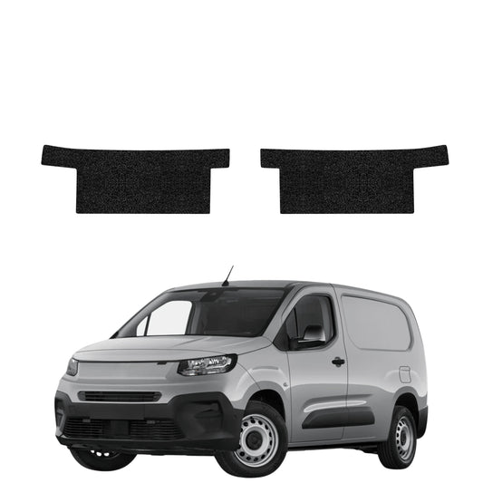 2in1 Schwarze technische Beschichtung für vordere Schweller ohne Aussparung - Fiat Doblo Cargo (2018-2026)