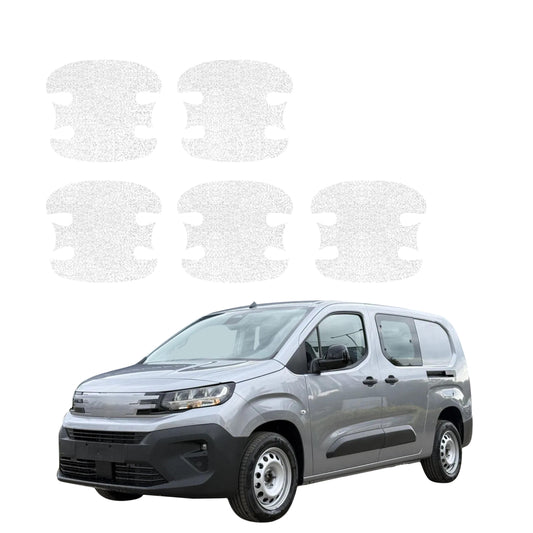 Revestimiento técnico blanco 5en1 para huecos de manijas de puerta - Peugeot Partner (2018-2026)
